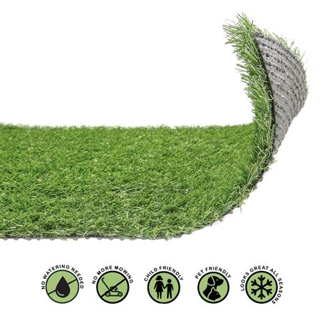 20mm Artificial Grass Realistic Quality Garden Green Lawn Fake Astro