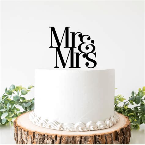 Mr Mrs Wedding Cake Topper