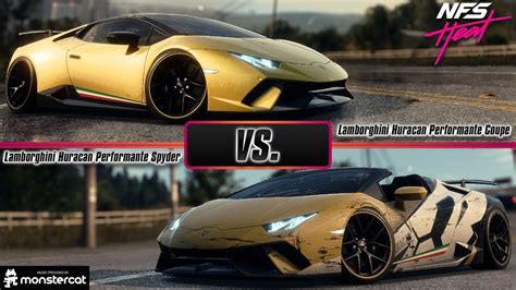 Need For Speed Heat Lamborghini Huracan Performante Coupe Vs Spyder