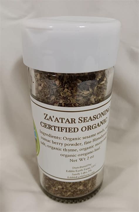Zaatar Seasoning Certified Organic Edible Earth Farm