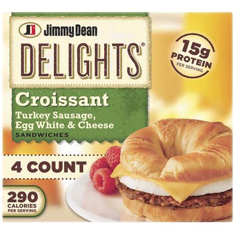Jimmy Dean Delights Turkey Sausage Egg White Cheese Croissant