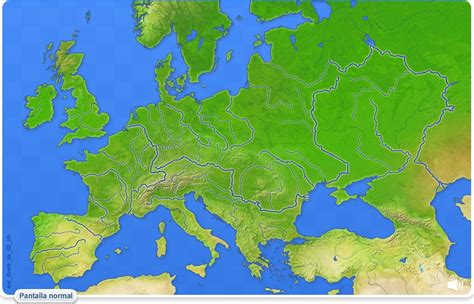 Mapa De Europa Relieve Y Rios Mapa Fisico Images