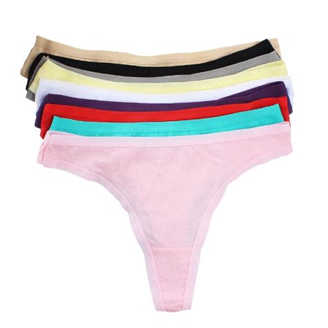 4pcs Plus Size Xl Xxl Xxxl Cotton Sexy Women S Thong Underwear Women G