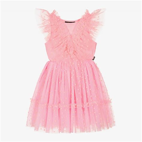 Rock Your Baby Girls Pink Heart Tulle Dress Childrensalon