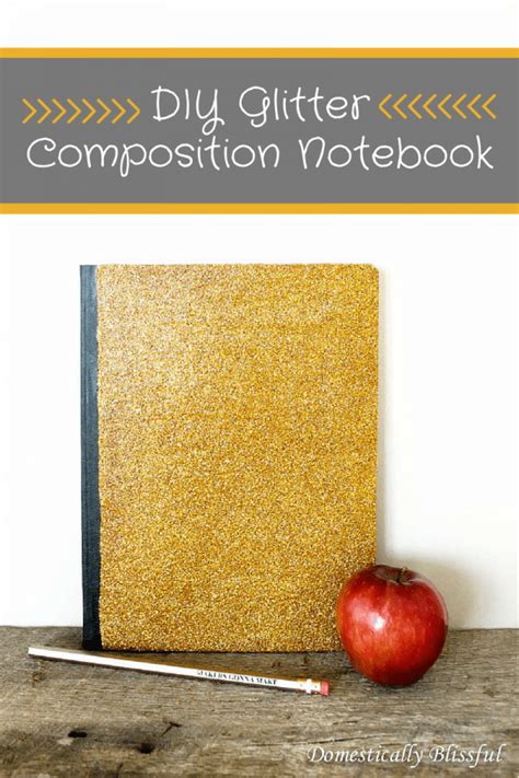 Diy Glitter Composition Notebook Lesson Plans