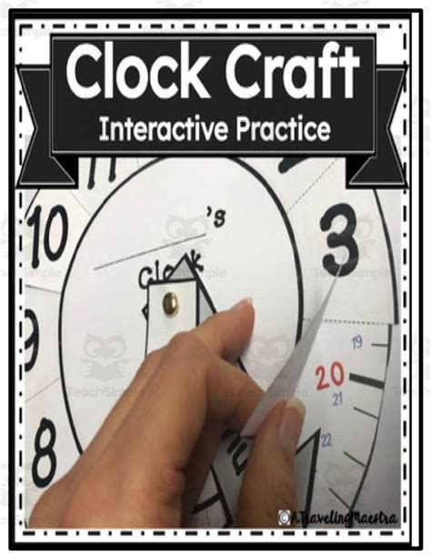 Interactive Paper Clock Craft By Teach Simple