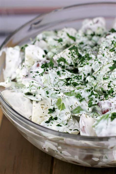 Mash yolks with sour cream, mayonnaise, mustard, vinegar, salt, pepper and celery seed if desired. Spring Potato Salad with Sour Cream and Dill 8a · Erica's ...