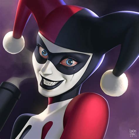 Bruce Timms Original Design For Harley Quinn By Leandro Franci R