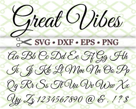 Calligraphy Font Svg Fonts Cutfile Calligraphy Font Svg Handwritten