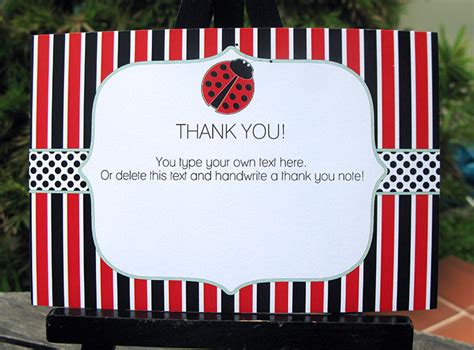 Ladybug Birthday Party Invitations Printable Decorations