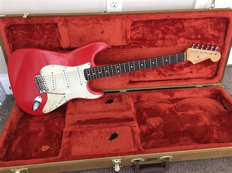 Fender Stratocaster Mim 1990 Red Refin Reverb