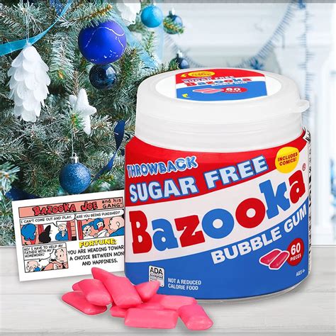 Bazooka Bubble Chewing Gum In Original Sugar Free Classic Old