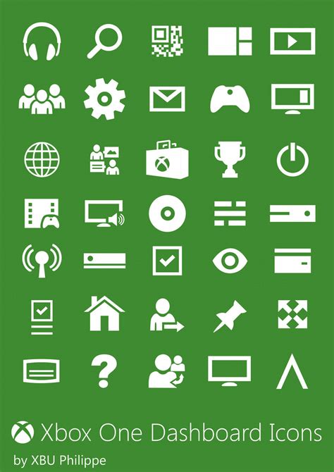 Xbox One Dashboard Icons By Piccolov On Deviantart