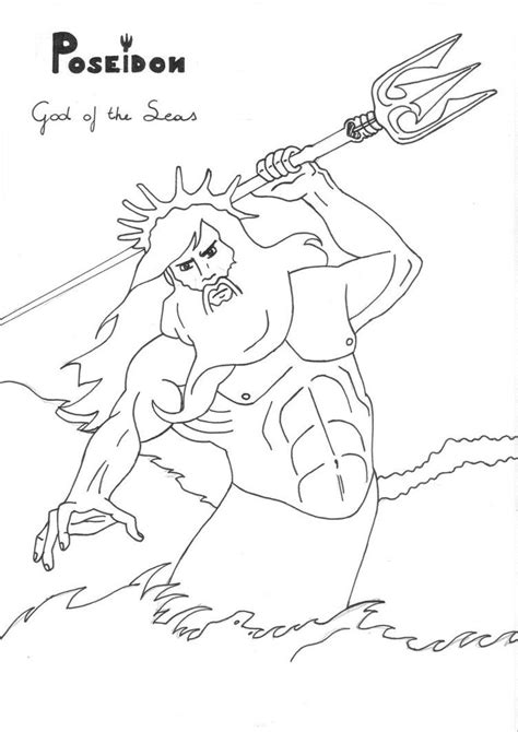Poseidon Coloring Page ~ Coloring Pages