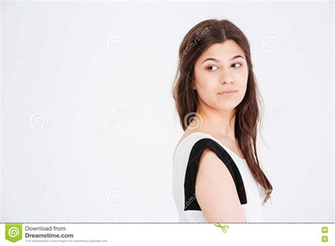 Peró ho notato vari segnali strani , ma lo sguardo mi ha lasciato vari dubbi. Distogliere Lo Sguardo Serio Della Giovane Donna Immagine ...