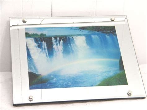 Vintage Niagara Falls Motion Light Lighted Moving Waterfall Mirror W