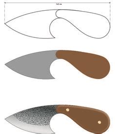 Should only be found on www.imadeaknife.com and are © i made a knife! Printable Knife Templates | Homemade Knife Template ...
