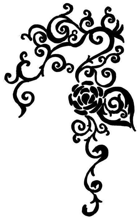 Rose Vine Drawing ClipArt Best