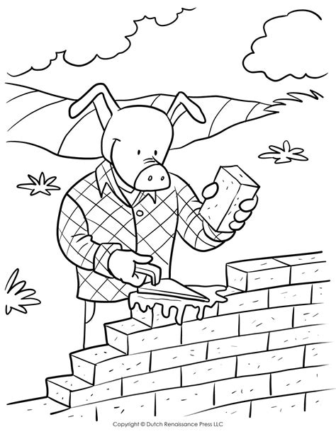 Brick Wall Coloring Page Printable Pages Sketch Coloring Page