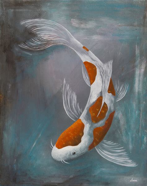 Koi Carp Fine Art Print Wall Art Home Decor Fish Swimming Etsy