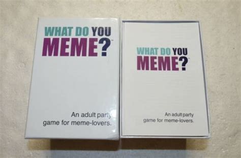 what do you meme adult party card board game for meme lovers great used once 4615036479