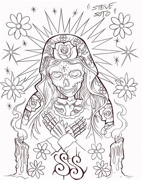 Chicano Art Coloring Pages