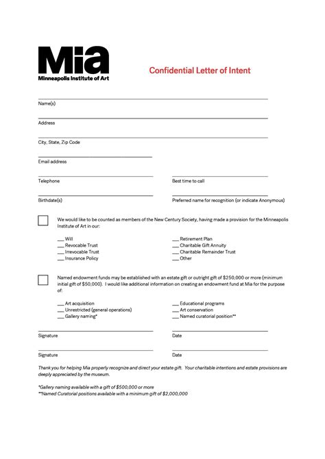 Free Letter Of Intent Template Word