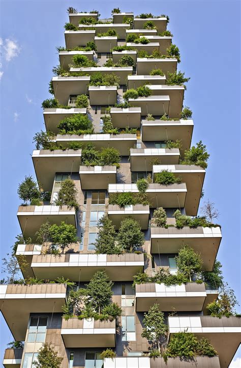 Vertical Forest Apartment Building In The Porta Nuova Area Of Mi
