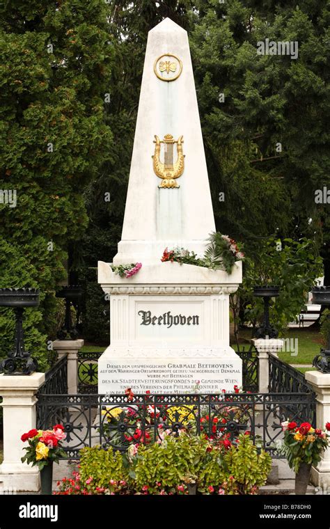 Ludwig Van Beethoven Sepulchral Stone Wiener Zentralfriedhof Cemetery
