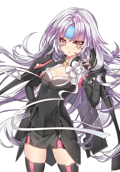 Wataru Kuri Code Nemesis Elsword Eve Elsword Elsword Silver Hair 1girl Black Dress