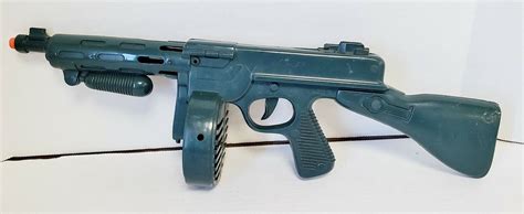 Vintage 1960s Kusan Toy Plastic Tommy Gun Machine Burp Gun Ebay