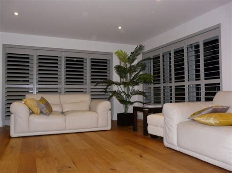 This is available in various themes such as classy, traditional and contemporary looks. Living Room Shutters | Plantation Shutters | Full Height ...