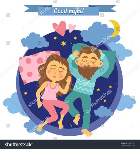 Vector Illustration Man Woman Sleeping Together Stock Vector Royalty Free 452227621 Shutterstock
