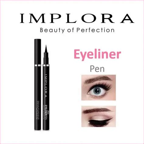 Implora Black Eyeliner Pen Waterproof And Dramatic Look Original