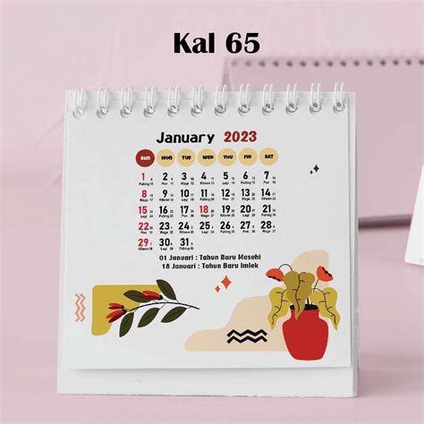 Jual Artomaringi Kalender Mini 2024 Kalender Meja 2024 Custom Kal65