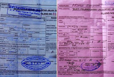 Ini Dia Perbedaan Surat Tilang Biru dan Merah serta Warna Lainnya