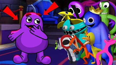 Download New Update 3d Rainbow Friends Vs Grimace Shake 🎶 Friday