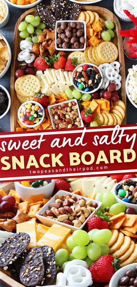 Learn How To Make A Sweet And Salty Snack Board For Easy Game Day