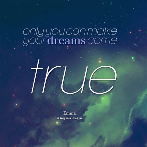 Quotes About Dreams Coming True Quotesgram