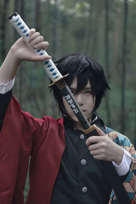 CR ROLECOS Giyuu Tomioka Cosplay Costume for Demon Slayer Giyuu Cosplay