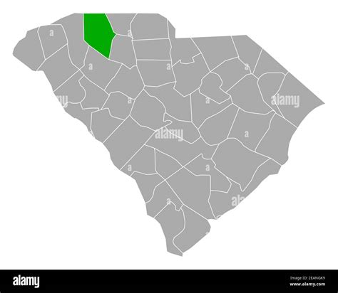Map Of Spartanburg In South Carolina Stock Photo Alamy