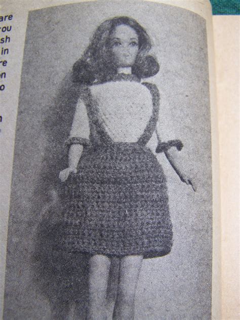 23 vintage barbie doll crochet patterns book dress pjs coat sweater gown costumes