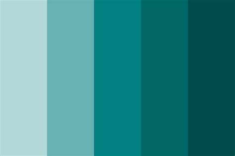 Shades Of Teal Color Palette Created By Rachele2113 That Consists