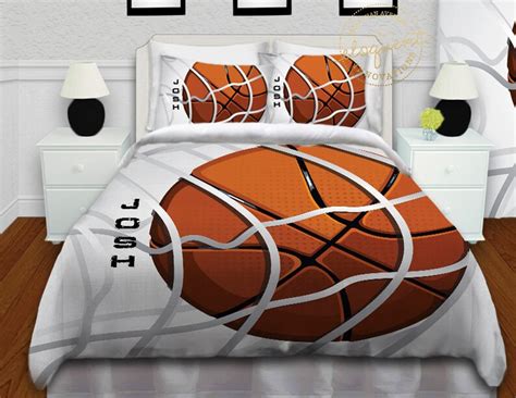 Basketball Bedding Comforter Twin Queenfull King Etsy