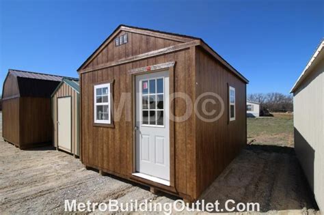 12x16 Utility Cabin Office Portable Storage Buildings Lofted Barn