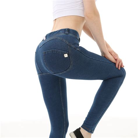 Buy New Fashion Jeans Women Low Waist Elastic Jeans