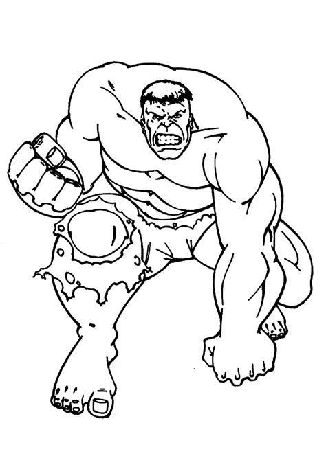 Hulk Coloring Pages - Kidsuki
