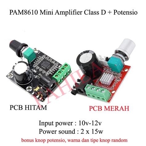 Jual Modul Pam Digital Amplifier Class D Potensio Kit Pam Di