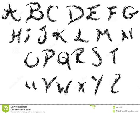 handwriting alphabet   stock images image