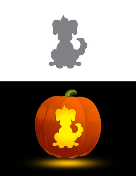 Dog Pumpkin Stencils Printable